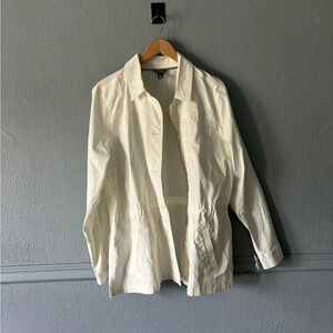 Eddie Bauer | off white | lightweight | adjustable waist | jacket | txl